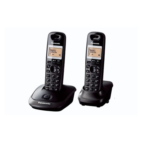 Panasonic | Cordless | KX-TG2512FXT | Built-in display | Caller ID | Black | Conference call | Phonebook capacity 50 entries | S - 2